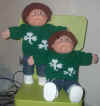 Cabbage Patch Kid Doll Clothes Shamrock Sweaters